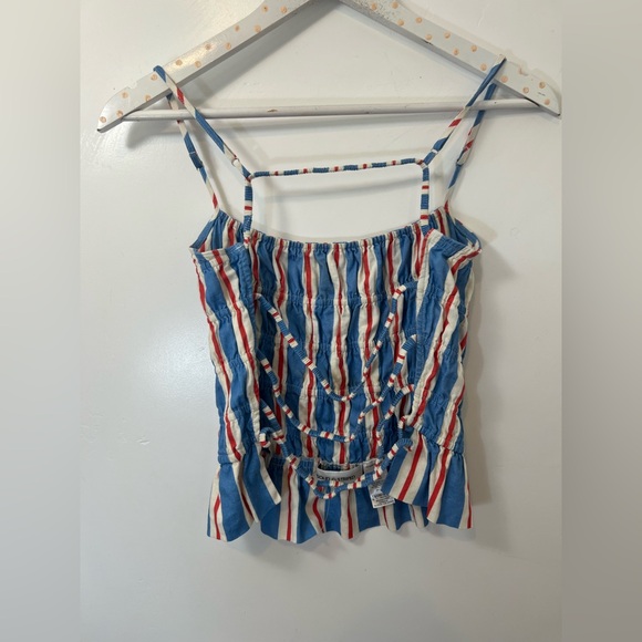 SOLID & STRIPED Delta lining blend strappy top - Picture 6 of 7